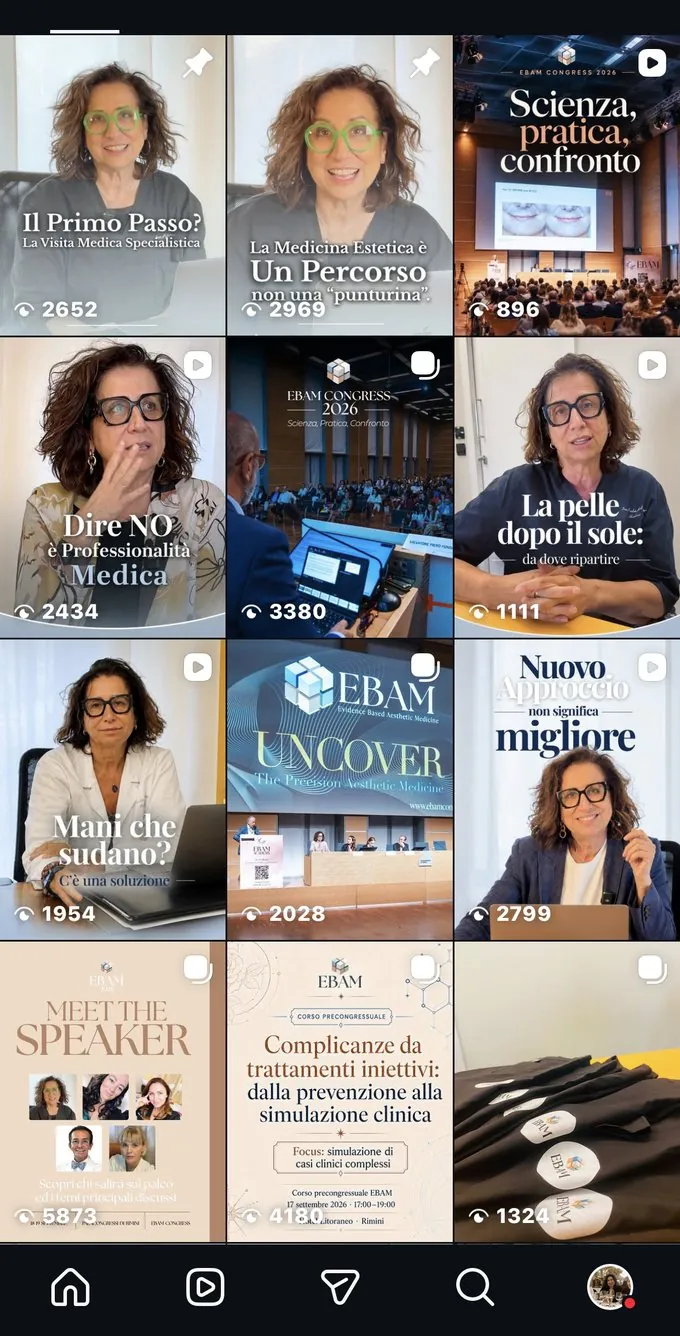 Profilo Instagram della Dott.ssa Paola Molinari dopo